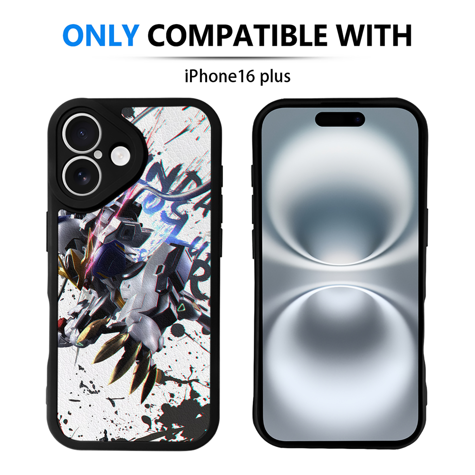（画像用） 機動戦士ガンダム Mobile Suit Gundam 【iPhone 16シリーズ対応】シリコンスマホケース（レザー調） 材質：シリコン